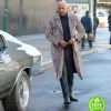 SHAFT SAMUEL L. JACKSON (JOHN SHAFT) GREY SUEDE LEATHER DUSTER COAT