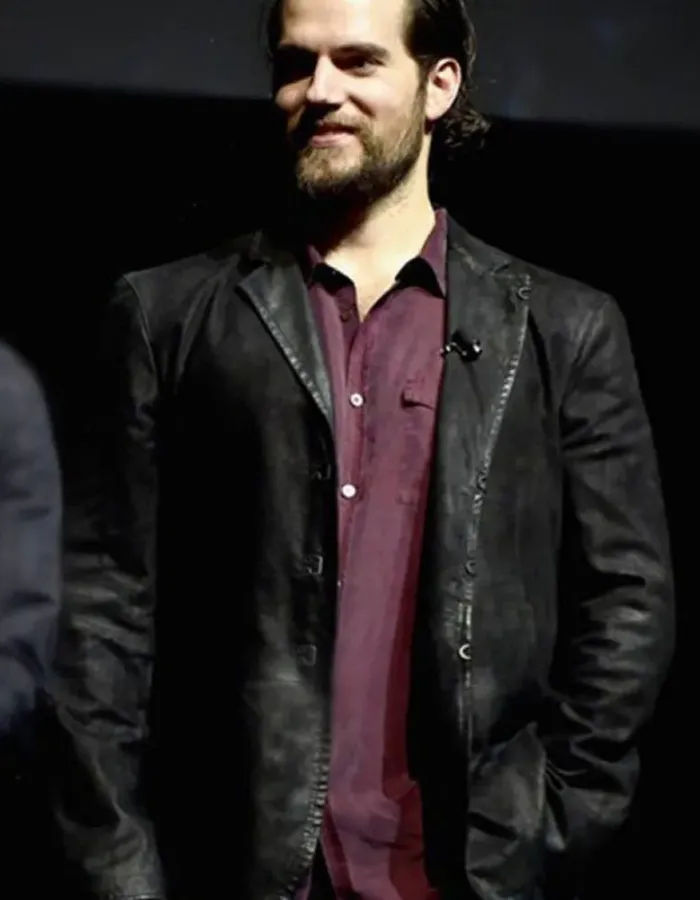 JUSTICE LEAGUE HENRY CAVILL BLACK JACKET JUSTICE LEAGUE HENRY CAVILL BLACK JACKET