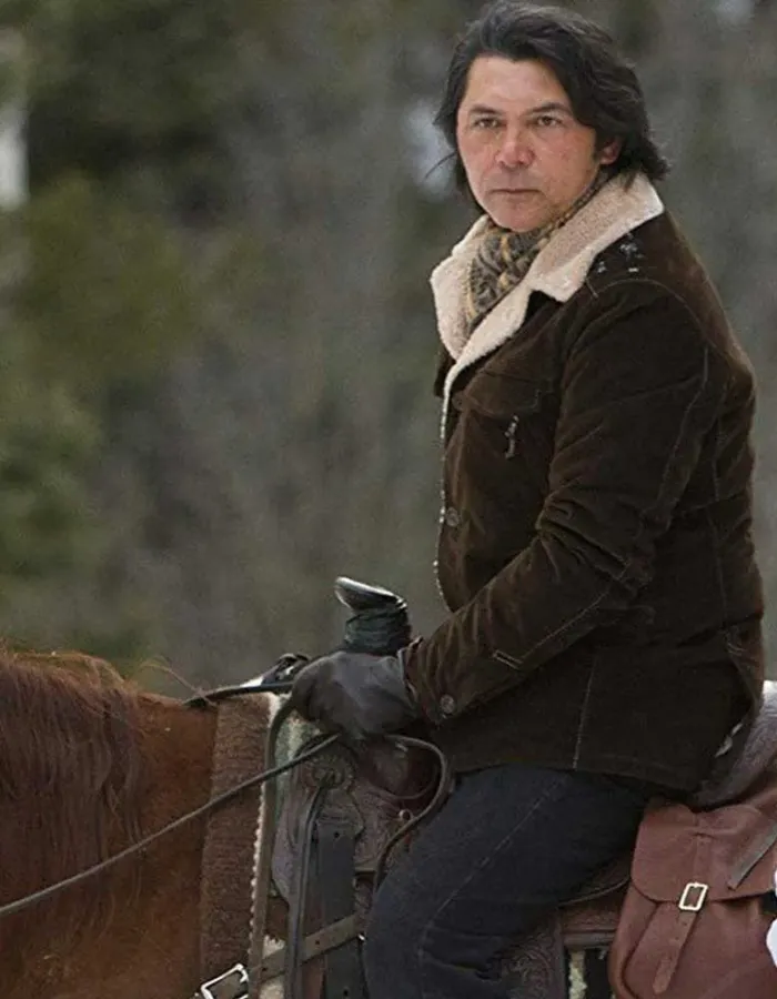 LONGMIRE LOU DIAMOND PHILLIPS BROWN SHEARLING COAT