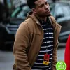 CHARM CITY KINGS LOUIS STANCIL BROWN WOOL HOODED COAT