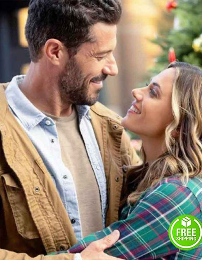 A WELCOME HOME CHRISTMAS BRANDON QUINN (MICHAEL FISCHER) KHAKI COTTON JACKET