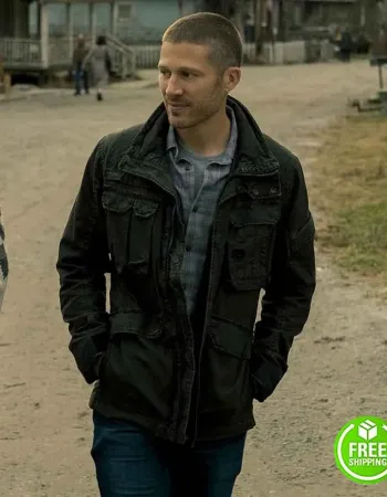 MIDNIGHT MASS ZACH GILFORD (RILEY FLYNN) BLACK JACKET