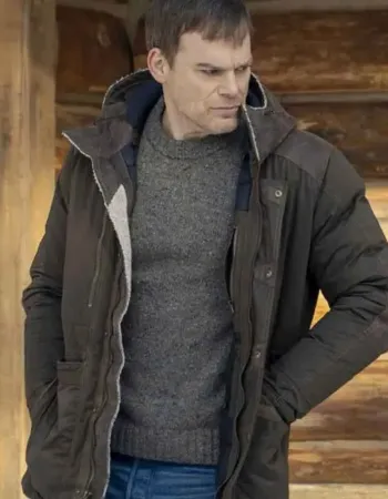 NEW BLOOD MICHAEL C. HALL (DEXTER MORGAN) BROWN COTTON JACKET