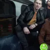 NOBODY ALEKSANDR PAL (TEDDY KUZNETSOV) BLACK LEATHER JACKET