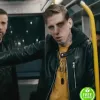NOBODY ALEKSANDR PAL (TEDDY KUZNETSOV) BLACK LEATHER JACKET