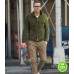 RED NOTICE RYAN REYNOLDS (NOLAN BOOTH) GREEN SUEDE JACKET