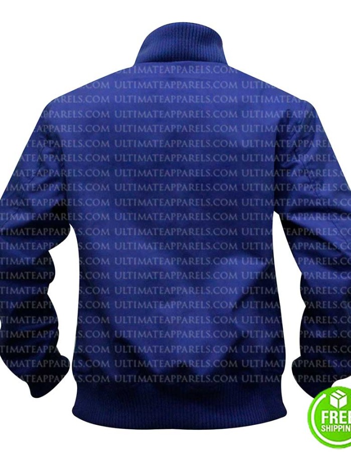 6 UNDERGROUND RYAN REYNOLDS BLUE BOMBER JACKET