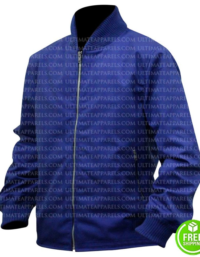 6 UNDERGROUND RYAN REYNOLDS BLUE BOMBER JACKET