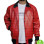 NICK JONAS RED BOMBER LEATHER JACKET