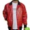NICK JONAS RED BOMBER LEATHER JACKET