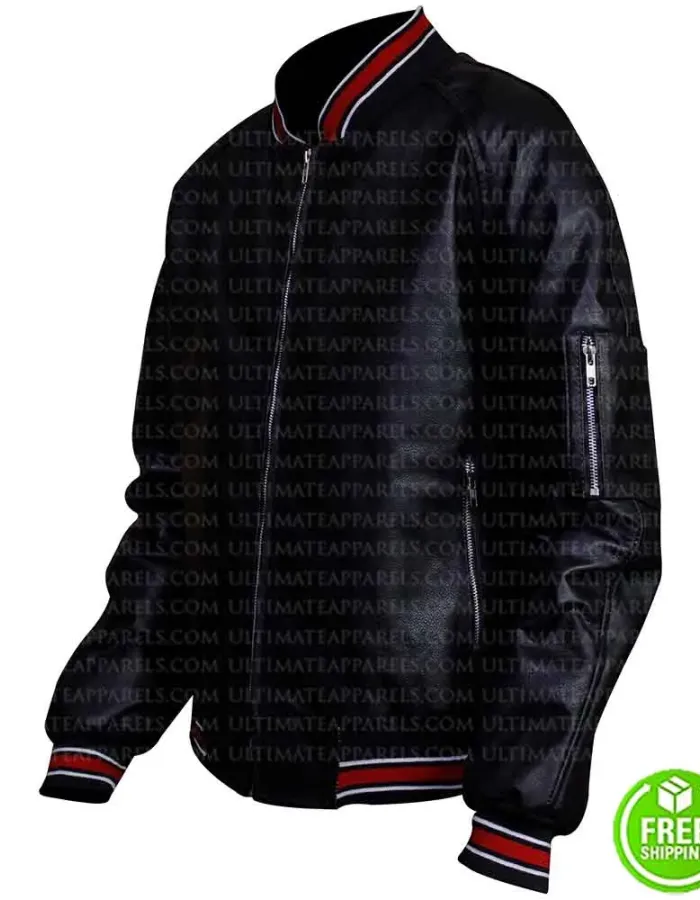 POWER 50 CENT (KANAN) BOMBER LEATHER JACKET POWER 50 CENT (KANAN) BOMBER LEATHER JACKET