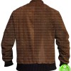 MEN'S SLIM FIT BROWN BOMBER JACKET