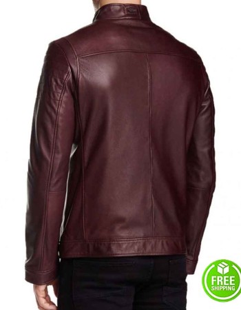 ARROW STEPHEN AMELL (OLIVER QUEEN) MAROON AVIATOR CAFE RACER JACKET ARROW STEPHEN AMELL (OLIVER QUEEN) MAROON AVIATOR CAFE RACER JACKET
