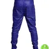 JUSTIN BIEBER BLUE LEATHER TROUSER