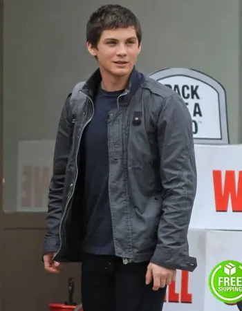 PERCY JACKSON: SEA OF MONSTERS LOGAN LERMAN (PERCY JACKSON) GREY COTTON JACKET PERCY JACKSON: SEA OF MONSTERS LOGAN LERMAN (PERCY JACKSON) GREY COTTON JACKET