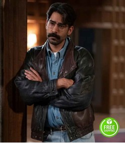 THE HAUNTING OF BLY MANOR RAHUL KOHLI (OWEN) LEATHER JACKET THE HAUNTING OF BLY MANOR RAHUL KOHLI (OWEN) LEATHER JACKET