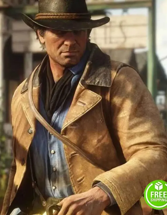 RED DEAD REDEMPTION 2 ARTHUR MORGAN BROWN LEATHER JACKET