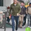 RED NOTICE RYAN REYNOLDS (NOLAN BOOTH) GREEN SUEDE JACKET RED NOTICE RYAN REYNOLDS (NOLAN BOOTH) GREEN SUEDE JACKET