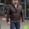 UMBRE SEASON 3 SERBAN PAVLU (RELU) BROWN LEATHER JACKET