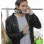ROGER FEDERER BLACK BOMBER LEATHER JACKET