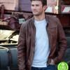 THE FATE OF THE FURIOUS SCOTT EASTWOOD (LITTLE NOBODY) BROWN LEATHER JACKET THE FATE OF THE FURIOUS SCOTT EASTWOOD (LITTLE NOBODY) BROWN LEATHER JACKET