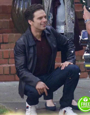 THE LAST FULL MEASURE SEBASTIAN STAN (SCOTT HUFFMAN) BLACK LEATHER JACKET THE LAST FULL MEASURE SEBASTIAN STAN (SCOTT HUFFMAN) BLACK LEATHER JACKET