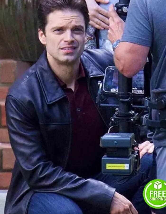 THE LAST FULL MEASURE SEBASTIAN STAN (SCOTT HUFFMAN) BLACK LEATHER JACKET THE LAST FULL MEASURE SEBASTIAN STAN (SCOTT HUFFMAN) BLACK LEATHER JACKET
