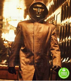 SQUID GAME LEE BYUNG-HUN (FRONTMAN) LEATHER COSTUME COAT SQUID GAME LEE BYUNG-HUN (FRONTMAN) LEATHER COSTUME COAT