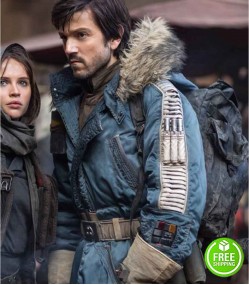 STAR WARS ROGUE ONE DIEGO LUNA (CAPTAIN CASSIAN ANDOR) PARKA  JACKET