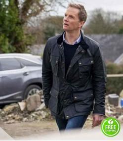 THE DROWNING RUPERT PENRY-JONES (MARK) BLACK COTTON JACKET