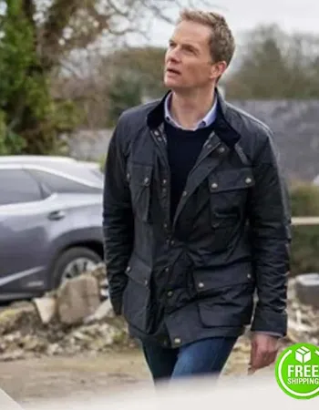 THE DROWNING RUPERT PENRY-JONES (MARK) BLACK COTTON JACKET