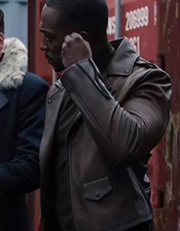 THE FALCON AND THE WINTER SOLDIER ANTHONY MACKIE BROWN JACKET THE FALCON AND THE WINTER SOLDIER ANTHONY MACKIE BROWN JACKET