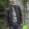 THE WALKING DEAD SEASON 9 JEFFREY DEAN MORGAN (NEGAN) BLACK LEATHER JACKET