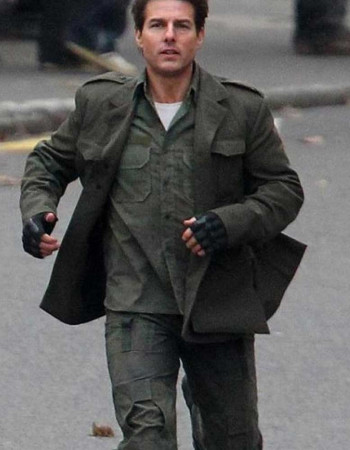 EDGE OF TOMORROW TOM CRUISE WOOL COAT