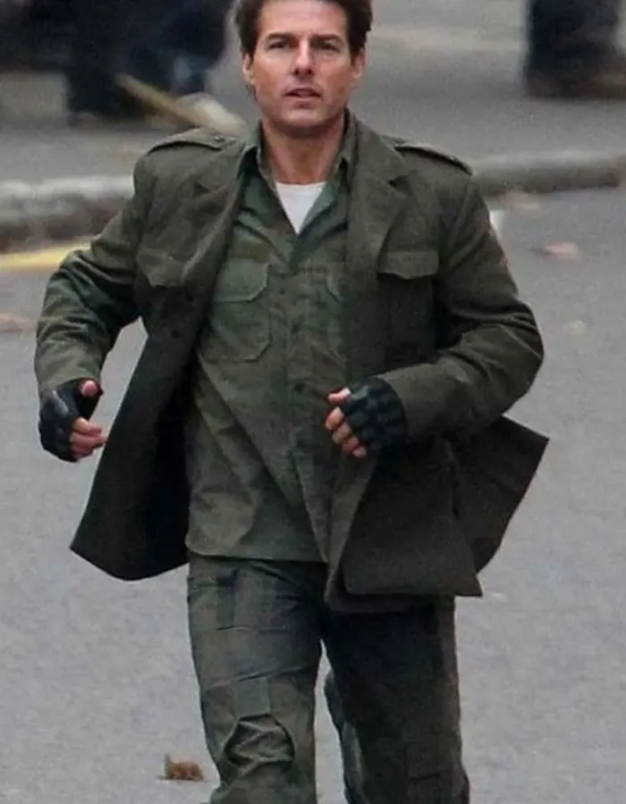 EDGE OF TOMORROW TOM CRUISE WOOL COAT EDGE OF TOMORROW TOM CRUISE WOOL COAT