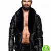 WWE SETH ROLLINS BLACK LEATHER JACKET WWE SETH ROLLINS BLACK LEATHER JACKET
