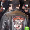 WILD HOGS JOHN TRAVOLTA (WOODY STEVENS) BLACK BIKER LEATHER JACKET