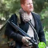 THE WALKING DEAD MICHAEL CUDLITZ (ABRAHAM FORD) FUR COLLAR BLACK JACKET THE WALKING DEAD MICHAEL CUDLITZ (ABRAHAM FORD) FUR COLLAR BLACK JACKET