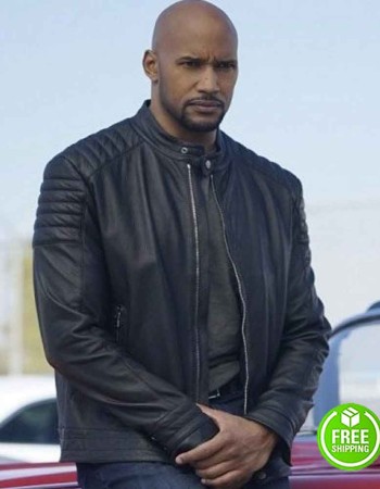AGENTS OF SHIELD HENRY SIMMONS (ALPHONSO MACKENZIE) BLACK LEATHER JACKET	