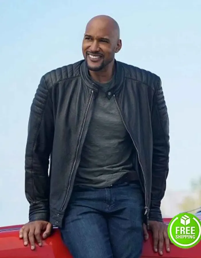 AGENTS OF SHIELD HENRY SIMMONS (ALPHONSO MACKENZIE) BLACK LEATHER JACKET AGENTS OF SHIELD HENRY SIMMONS (ALPHONSO MACKENZIE) BLACK LEATHER JACKET