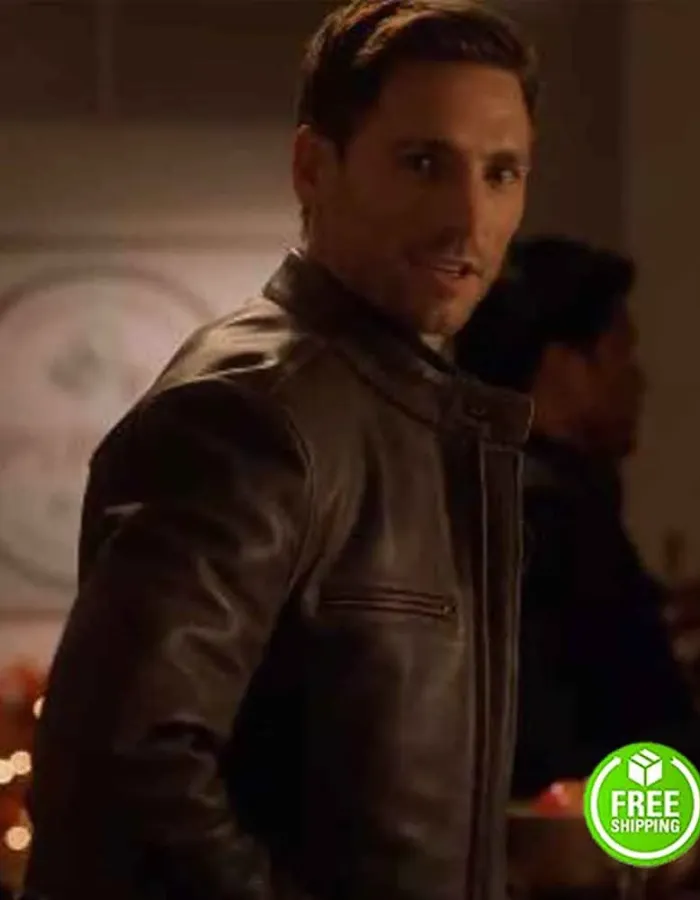 SWEET AUTUMN ANDREW W. WALKER (DEX WALTERS) BROWN LEATHER JACKET SWEET AUTUMN ANDREW W. WALKER (DEX WALTERS) BROWN LEATHER JACKET