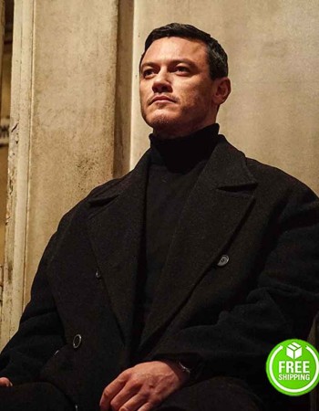 ANNA LUKE EVANS (ALEX TCHENKOV) BLACK TRENCH COAT