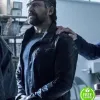 ARROW MANU BENNETT (SLADE WILSON) BLACK LEATHER JACKET ARROW MANU BENNETT (SLADE WILSON) BLACK LEATHER JACKET