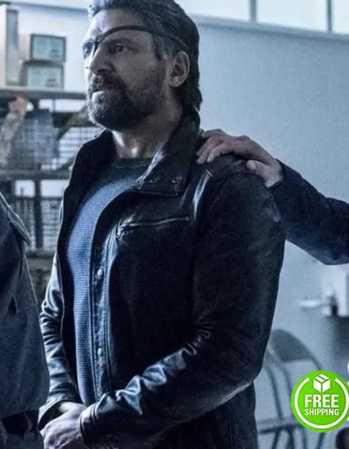 ARROW MANU BENNETT (SLADE WILSON) BLACK LEATHER JACKET ARROW MANU BENNETT (SLADE WILSON) BLACK LEATHER JACKET