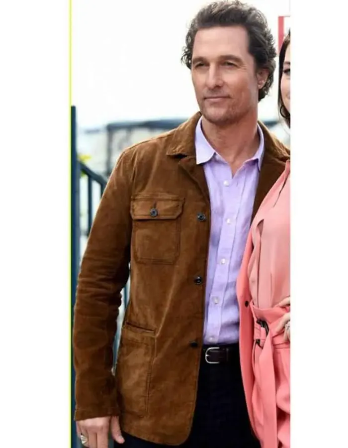 SERENITY MATTHEW MCCONAUGHEY (BAKER DILL) BROWN SUEDE LEATHER JACKET SERENITY MATTHEW MCCONAUGHEY (BAKER DILL) BROWN SUEDE LEATHER JACKET