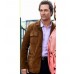 SERENITY MATTHEW MCCONAUGHEY (BAKER DILL) BROWN SUEDE LEATHER JACKET