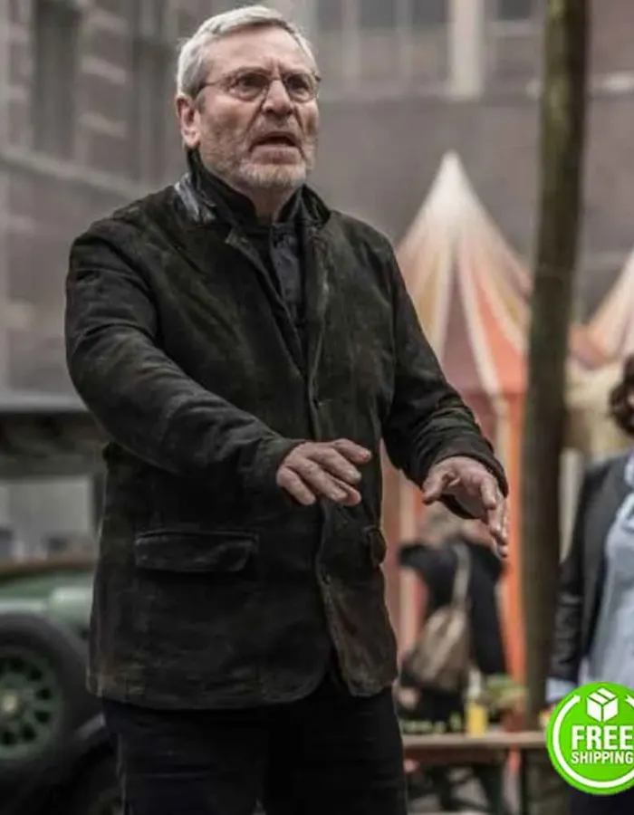 BAPTISTE TCHEKY KARYO (JULIEN BAPTISTE) BLACK SUEDE LEATHER JACKET