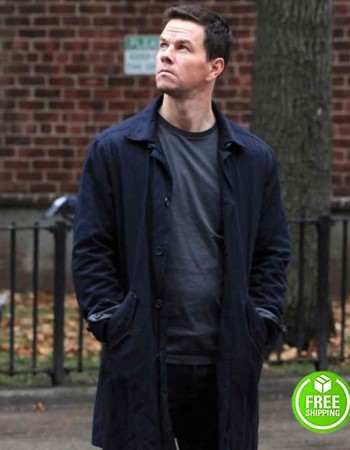 BROKEN CITY MARK WAHLBERG (BILLY TAGGART) BLACK TRENCH COAT BROKEN CITY MARK WAHLBERG (BILLY TAGGART) BLACK TRENCH COAT