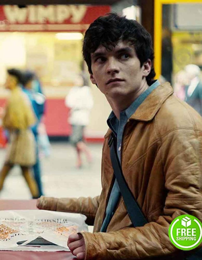 BLACK MIRROR: BANDERSNATCH FIONN WHITEHEAD (STEFAN BUTLER) BROWN LEATHER JACKET BLACK MIRROR: BANDERSNATCH FIONN WHITEHEAD (STEFAN BUTLER) BROWN LEATHER JACKET