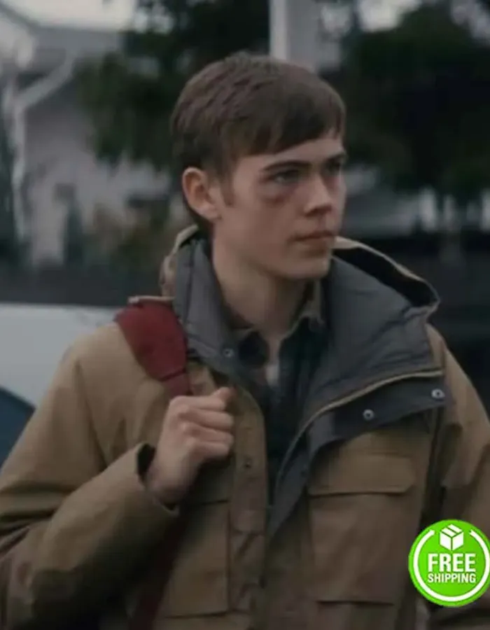 NOBODY GAGE MUNROE (BLAKE MANSELL) BROWN COTTON HOODED JACKET NOBODY GAGE MUNROE (BLAKE MANSELL) BROWN COTTON HOODED JACKET